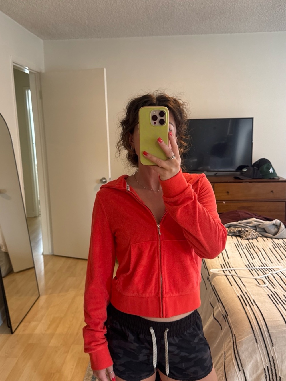Juicy Couture Coral Zip-Up Hoodie